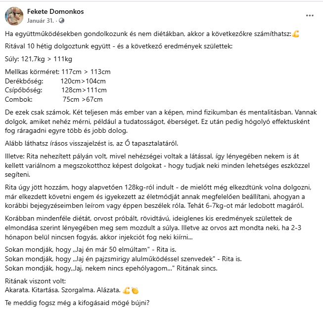 Testimonial szöveg 8