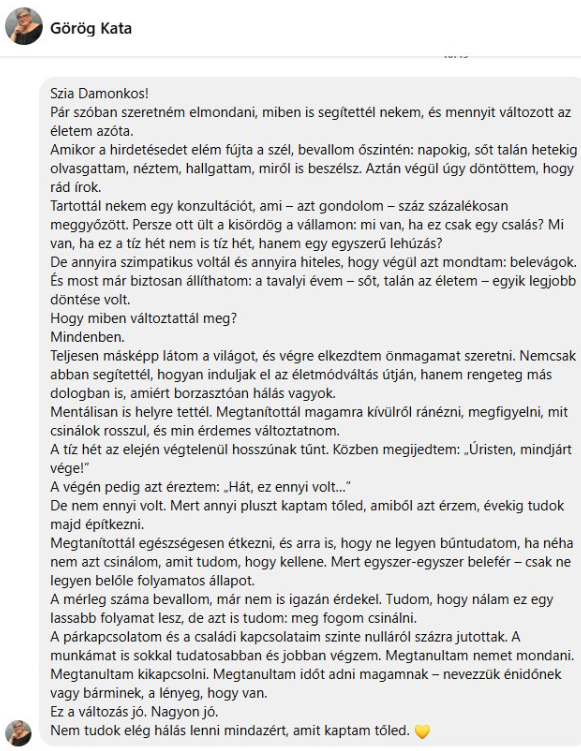 Sikersztori vélemény kiegészítés